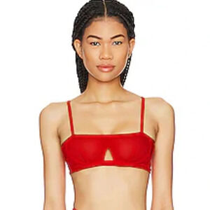 Revolve Free People We Are Hah Blood Orange‎ Wired Bra 30-38B
